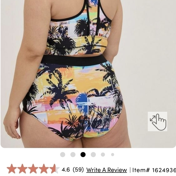 TORRID active Swim Bottom, Sz M/L fits L/XL NWT - Picture 5 of 10